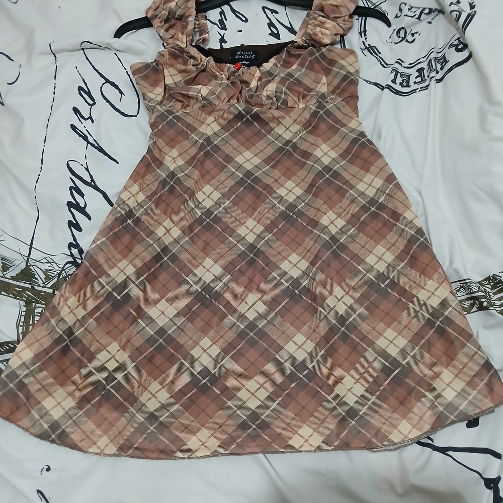 sweet society  size S Plaid Sleeveless Dress